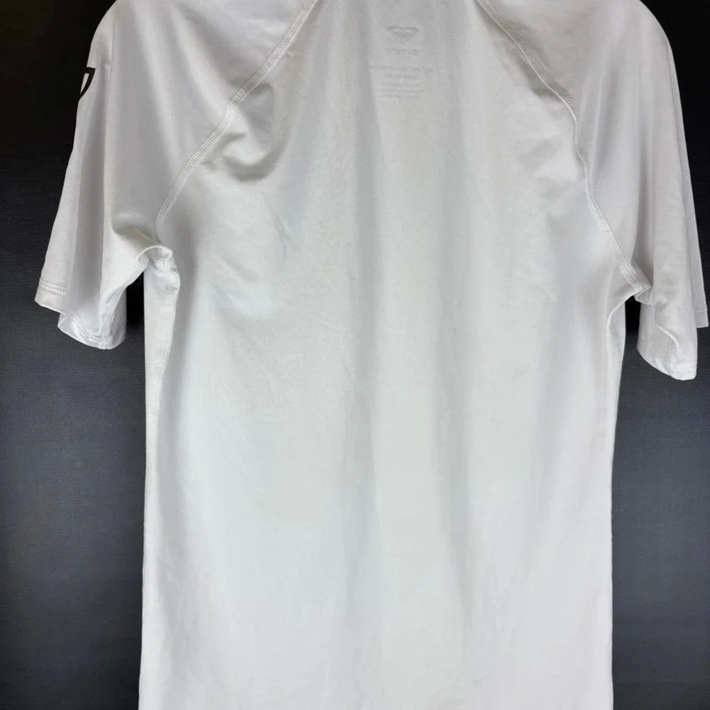 Kids Roxy white swim‎ shirt with black logo